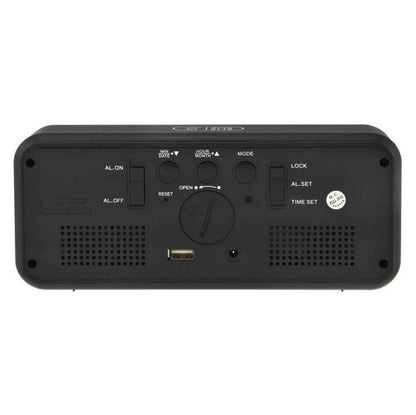 Часы настольные DT-6508 с будильником и USB зарядкой с зеленой подсветкой, лед часы настольные