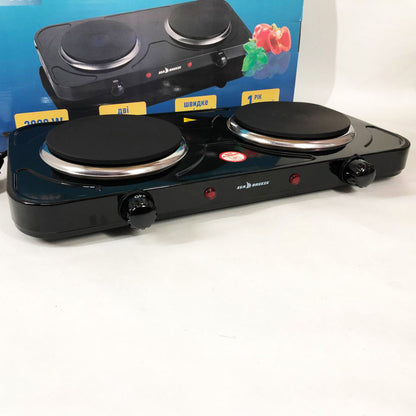 Настольная плита электрическая Sea Breeze SB-064 2000 Вт, переносная настольная электроплита. Цвет: черный