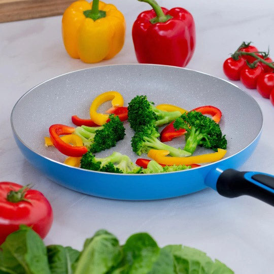 Сковорода Magio MG-1179 с мраморным антипригарным покрытием 28 см, Качественная сковорода для жарки