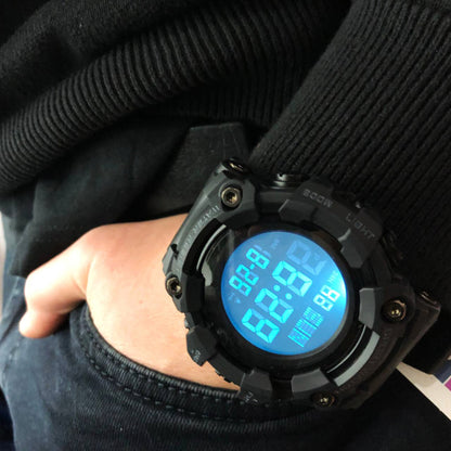 Часы наручные мужские SKMEI 1968BKWT BLACK-WHITE, часы армейские скмей. Цвет: черный с белым циферблатом