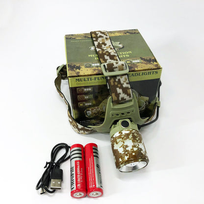 Фонарь налобный аккумуляторный CH-002M-T6, Фонарик на голову для роботы, Надежный налобный фонарь