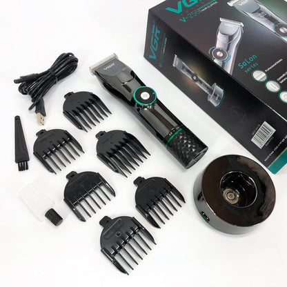 Профессиональная беспроводная машинка для стрижки волос и бороды VGR V-256, беспроводная электробритва