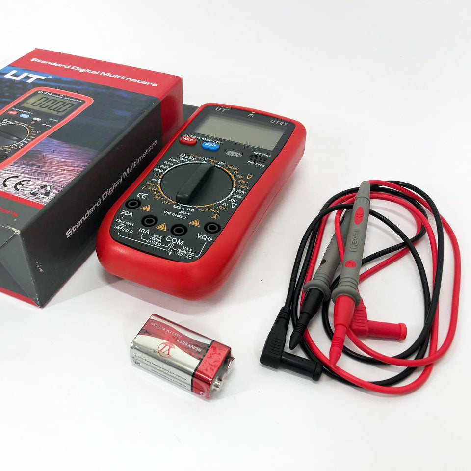 Мультиметр цифровой Digital UT 61 профессиональный тестер вольтметр, качественный мультиметр, цифровой