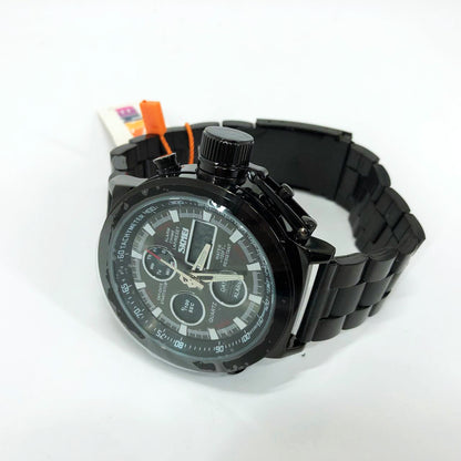 Часы наручные мужские SKMEI 1515BK BLACK, часы наручные электронные тактические. Цвет: черный