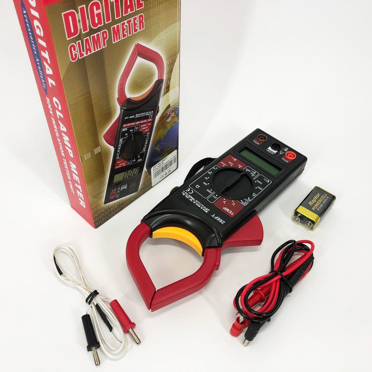 Цифровой мультиметр-тестер DT 266 FT Токоизмерительные клещи, Тестер профессиональный мультиметр для дома