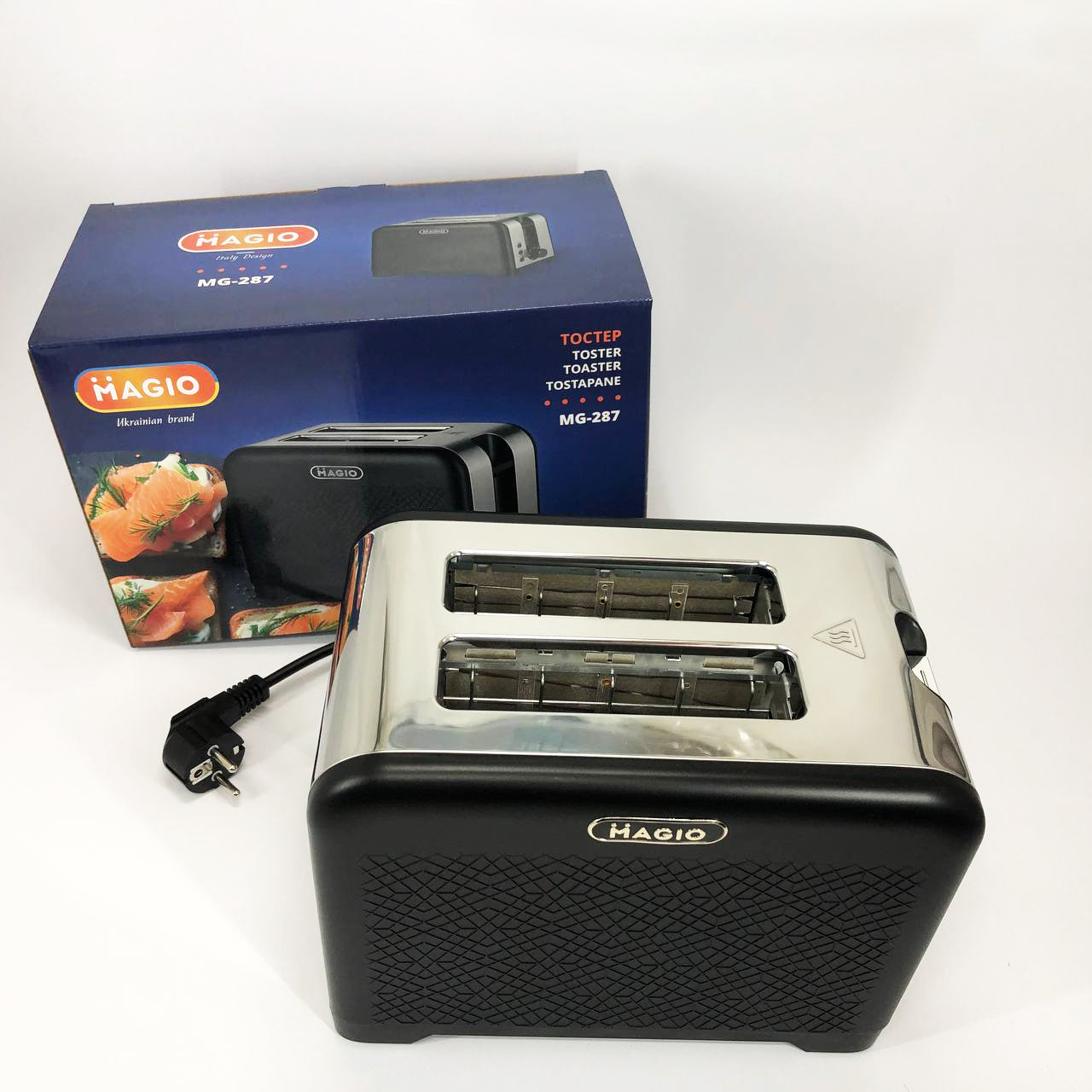 Тостер MAGIO MG-287, Хороший тостер, Электронные тостеры, Маленький тостер, Тостерница для бутербродов