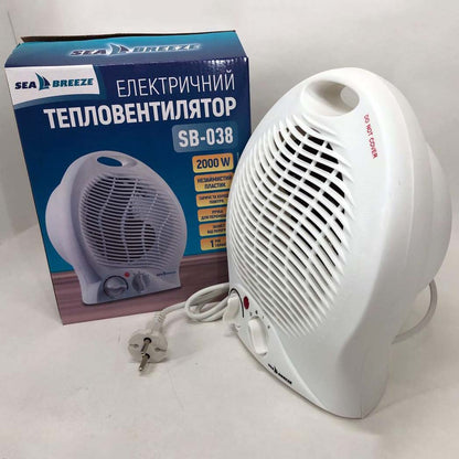 Тепловентилятор ветродуйка SeaBreeze SB-038, бытовой тепловентилятор, тепловентилятор для дома