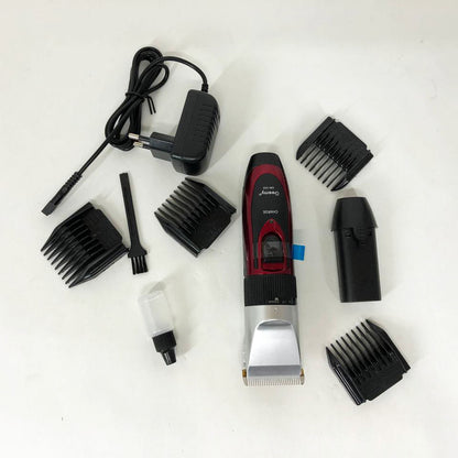 Профессиональная машинка для стрижки волос GEMEI GM-550 с двумя аккумуляторами, Бритва триммер для бороды