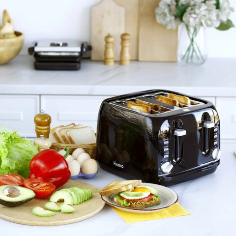 Тостеры на 4 тоста гренки Magio MG-283, тостер для кухни бытовой, тостерница для бутербродов