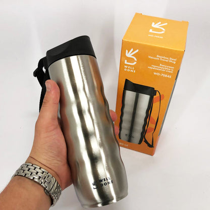 Термокружка Well Done WD-7084S вакуумная 480 мл, Качественный термос для дома, Термос для напитков