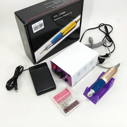 Фрезер для маникюра с педалью для ноги DM4, мощный маникюрный фрезер, фрезер с насадками для маникюра