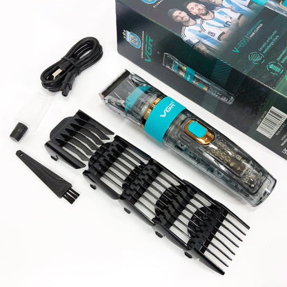 Машинка для стрижки волос и бороды VGR V-695 с LED дисплеем IPX7 влагозащита, Окантовочная машинка