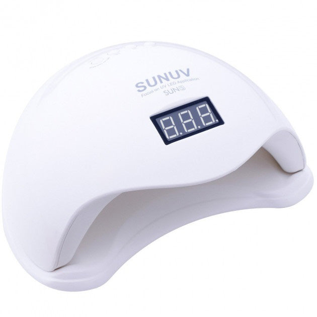 Лампа для маникюра Sun 5 nail lamp FD93-1 led для сушки гель лака с таймером для домашнего использования
