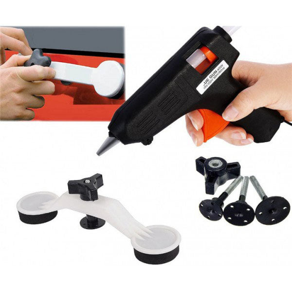 Инструмент для удаления вмятин на авто Clefers Pops-a-Den- Рихтовка Своими Руками - Клей, Пистолет, Присоска в комплекте