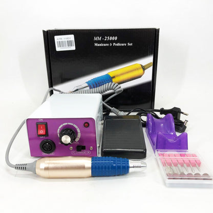 Фрезер для маникюра с педалью для ноги DM4, мощный маникюрный фрезер, фрезер с насадками для маникюра