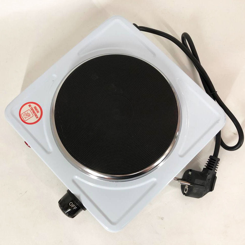 Настольная плита электрическая Sea Breeze SB-060, мощная настольная электроплита. Цвет: белый