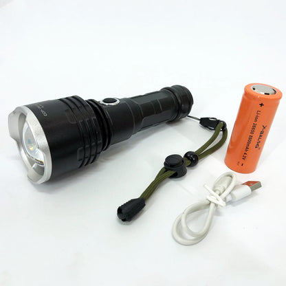 Фонарь полицейский X-Balog BL-531-P90 1х26650 8800mah USB/microUSB/ 3хААА R3 функция Power Bank