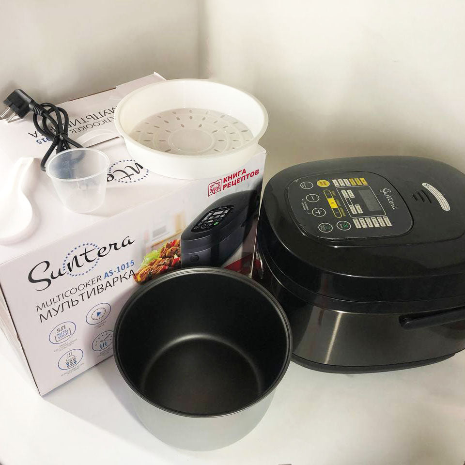 Мультиварка 5 л Suntera AS-1015, электронные мультиварки рисоварки, антипригарные мультиварки рисоварки