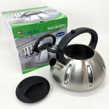 Чайник Unique UN-5304 со свистком 3 Л, чайник для газовой плитки, металлический чайник, чайники для плит