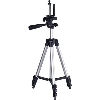 Штатив для телефона и фотоаппарата Tripod 3110 PRO портативный трипод 0,35-1.02м высота. Цвет: серебряный