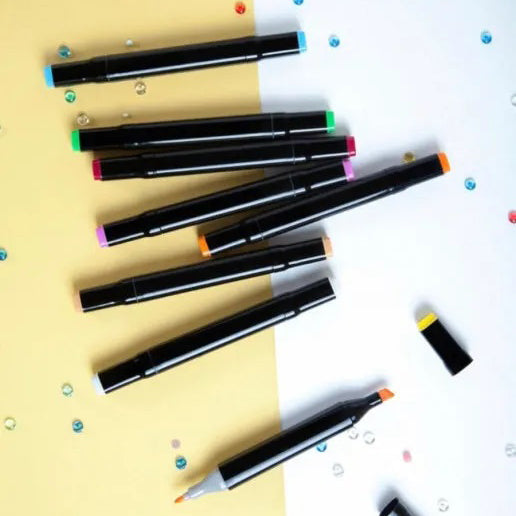 Фломастеры тач, Маркер набор 36 шт, Набор скетч-маркеров для рисования, маркеры двусторонние