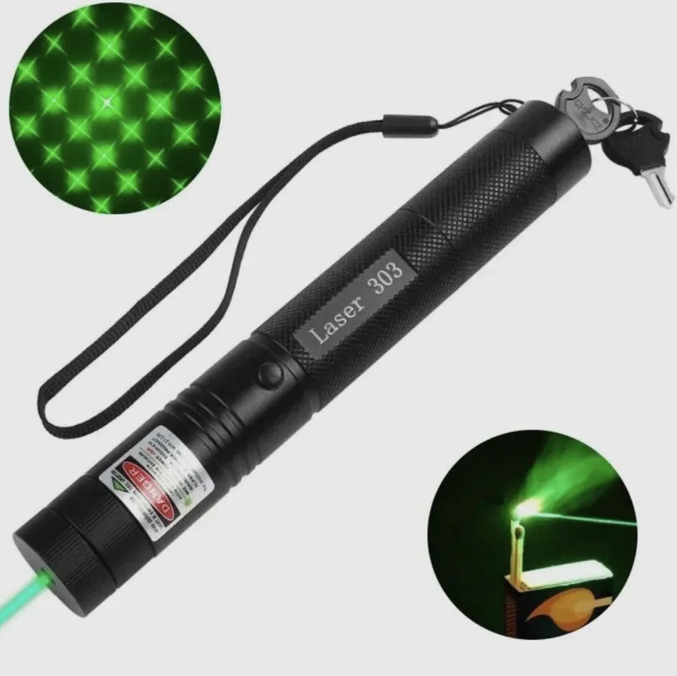 Лазерная указка Green Laser Pointer JD-303, Лазеры с зеленым лучем лазера, Лазерная указка брелок