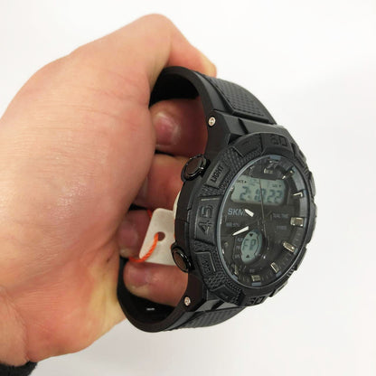 Часы наручные мужские SKMEI 1881BKWT, часы армейские оригинал, наручные часы для военных