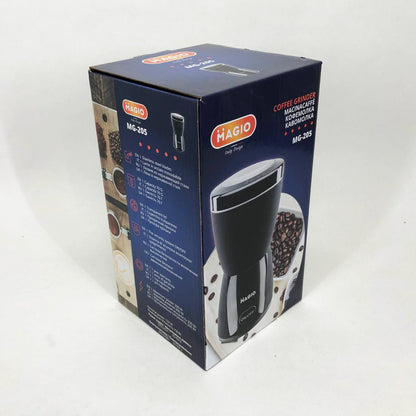 Кофемолка MAGIO MG-205 200 Вт, Кофемолка бытовая электрическая, Портативная кофемолка, Измельчитель кофе