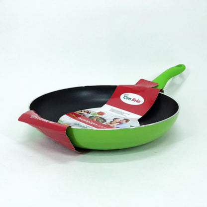 Сковорода антипригарная Con Brio 24 см СВ-2414, сковорода с толстым дном. Цвет: зеленый