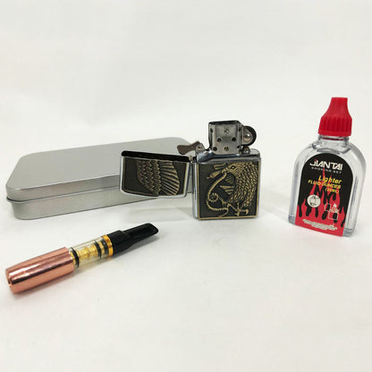 Зажигалка бензиновая в подарочной коробке N10, подарочные прикольные зажигалки, подарок зажигалка парню