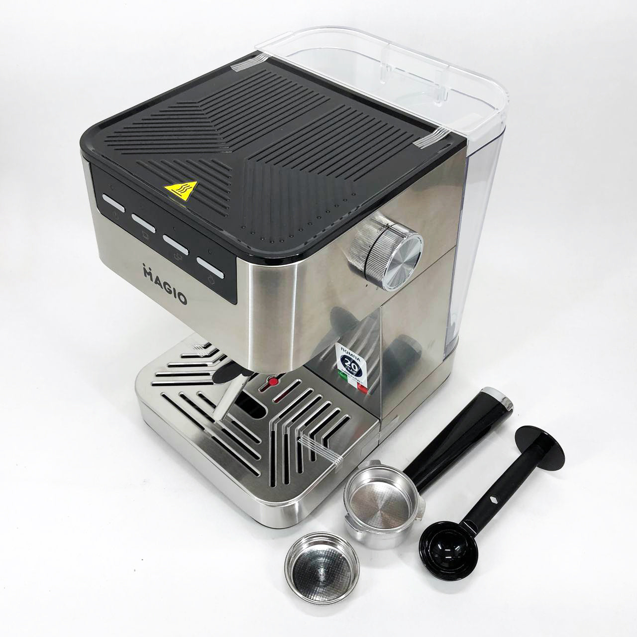 Кофеварка рожковая MAGIO MG-453 960 Вт, кофеварка с возможностью приготовления эспрессо, кофемашина латте