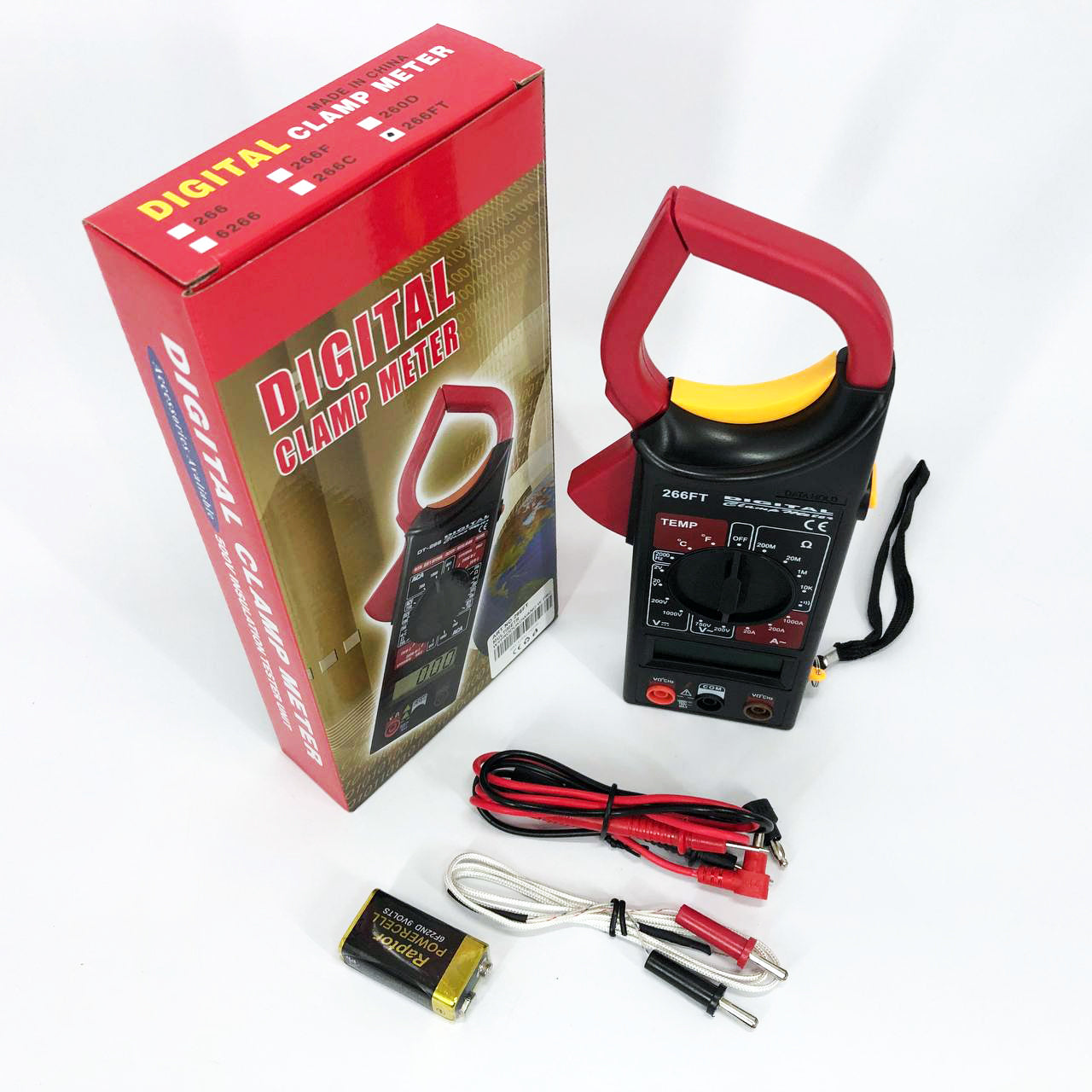 Цифровой мультиметр-тестер DT 266 FT Токоизмерительные клещи, Тестер профессиональный мультиметр для дома