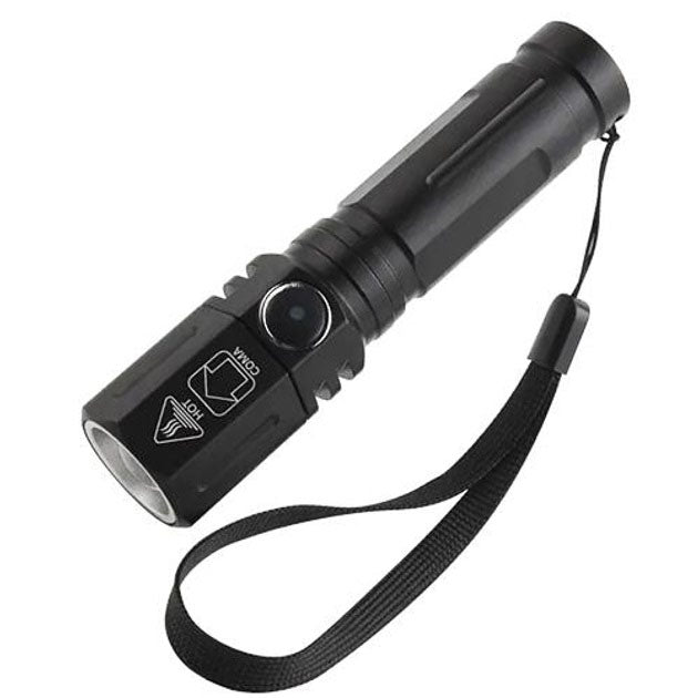 Фонарь ручной аккумуляторный PLD-535-2 с ремешком, Фонарик светодиодный для туриста, Сильный фонарик
