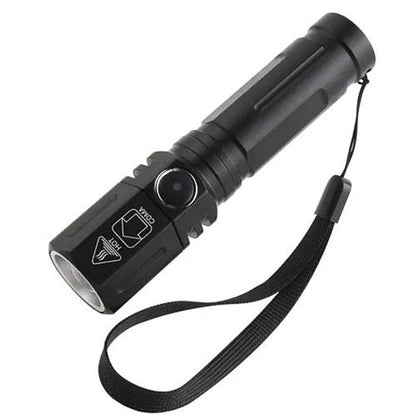 Фонарь ручной аккумуляторный PLD-535-2 с ремешком, Фонарик светодиодный для туриста, Сильный фонарик