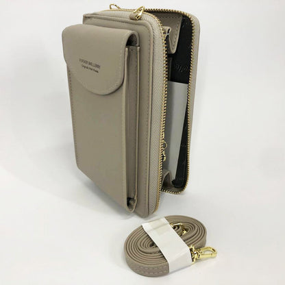 Кошелек-клатч из эко-кожи Baellerry Forever N8591, практичный маленький женский кошелек. Цвет: серый