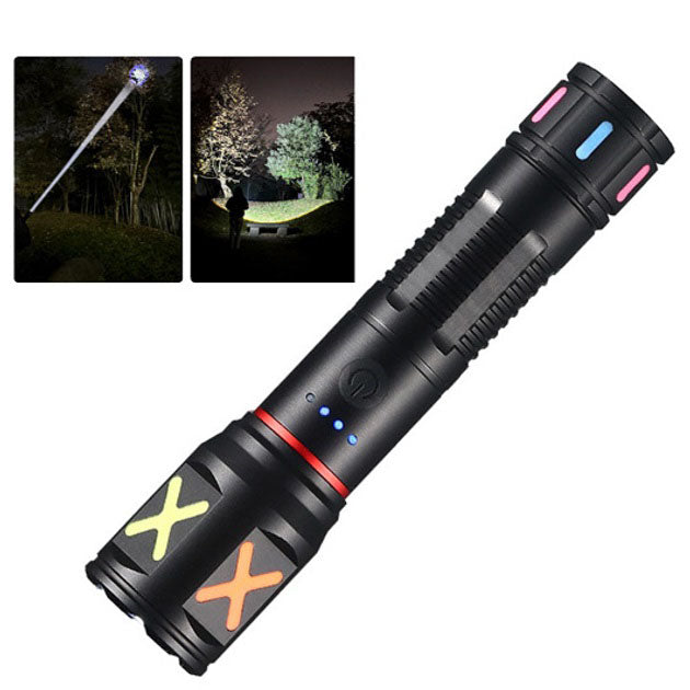 Фонарь ручной аккумуляторный PLD-CA166-3, Фонарь ручной мощный, Тактичный фонарь, Ручной фонарик led