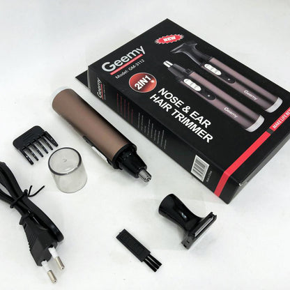 Триммер GEMEI GM-3112 2в1, электробритва с насадками для бороды, тример для бороды, триммер беспроводной