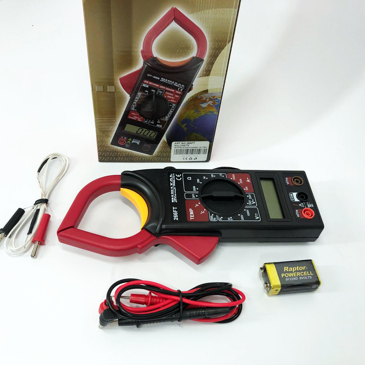 Цифровой мультиметр-тестер DT 266 FT Токоизмерительные клещи, Тестер профессиональный мультиметр для дома