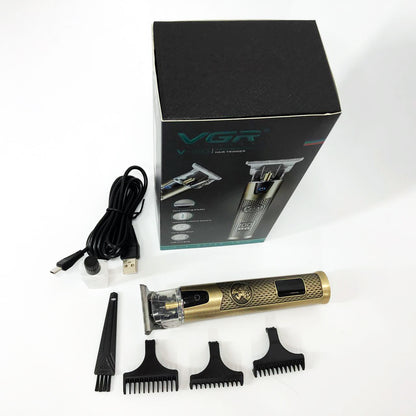 Машинка для стрижки волос VGR V-983, Беспроводная электробритва, Электромашинка для волос