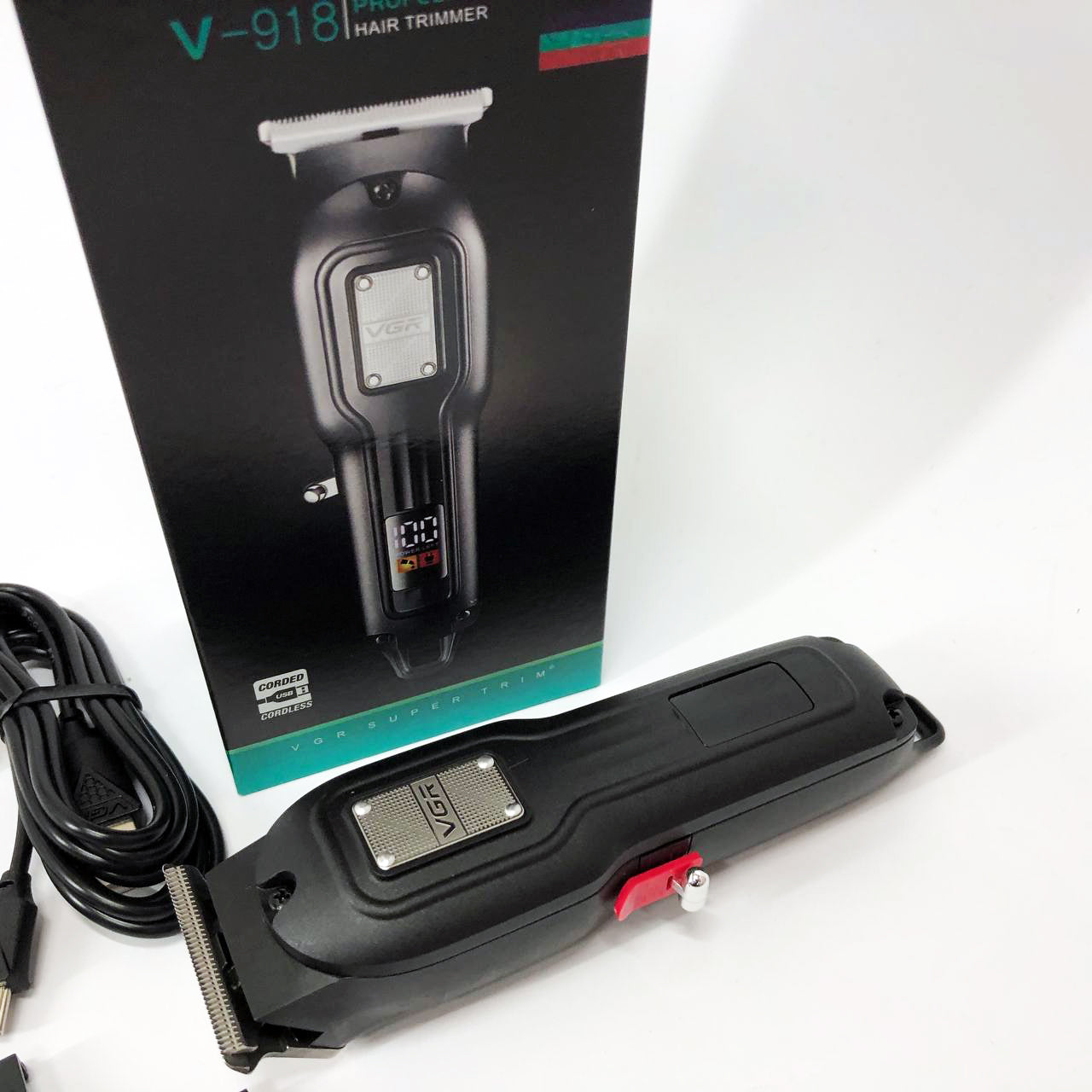 Машинка для стрижки волос VGR V-918, Беспроводная электробритва, Машинка для стрижки волос домашняя