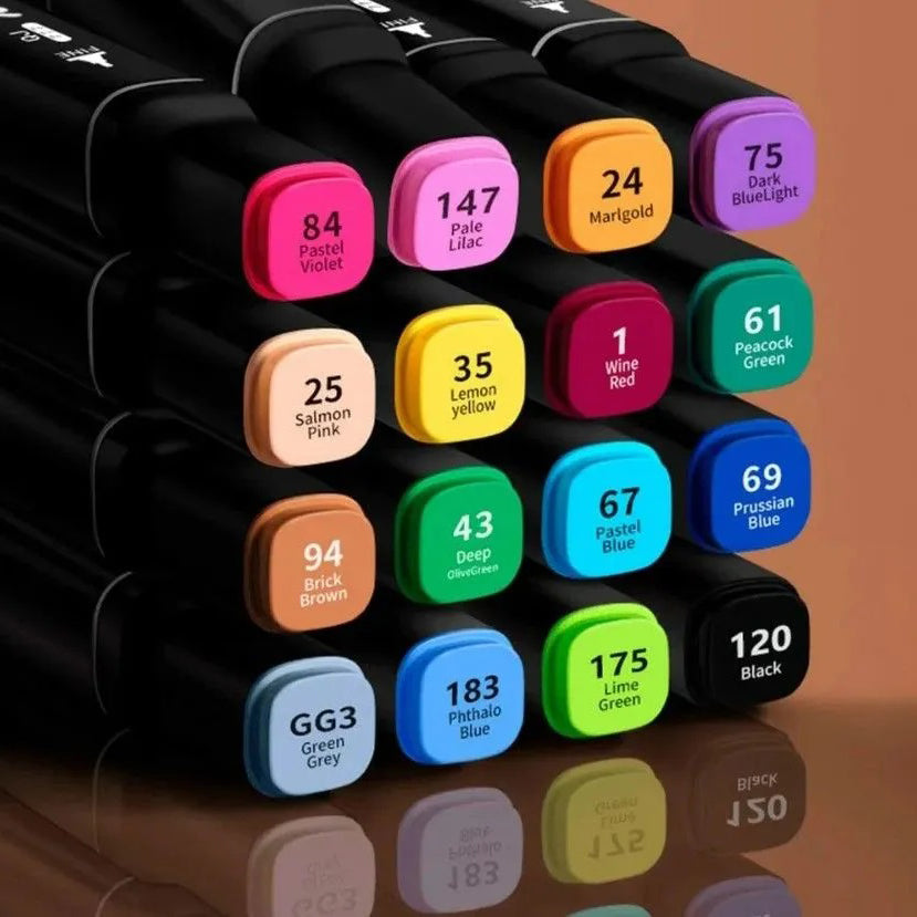 Маркер набор 24 шт, Скетч-маркеры для рисования, Набор скретч маркеров для рисования