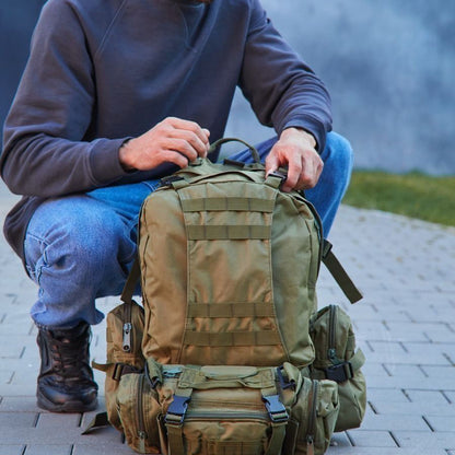 Сумка - подсумок тактическая поясная Tactical военная, сумка нагрудная с ремнем 5 литров кордура хаки