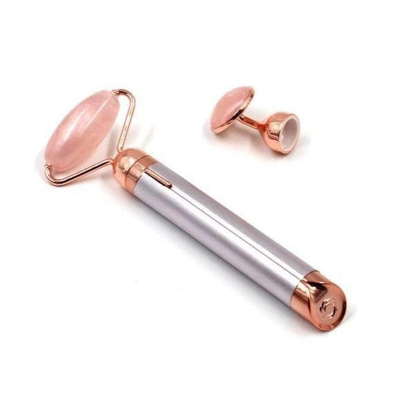 Массажер ролик электрический для лица Facial Roller Massager. Цвет: бежевый