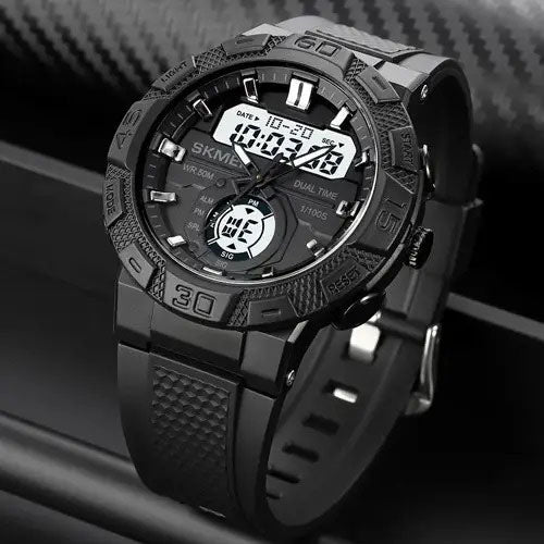 Часы наручные мужские SKMEI 1881BKWT, часы армейские оригинал, наручные часы для военных