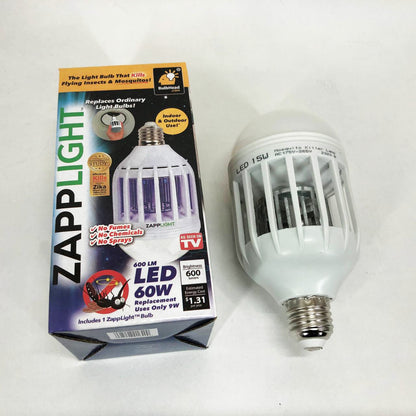 Светодиодная лампа приманка для насекомых Zapp Light, электрическая ловушка для насекомых, противомоскитная лампа от комаров