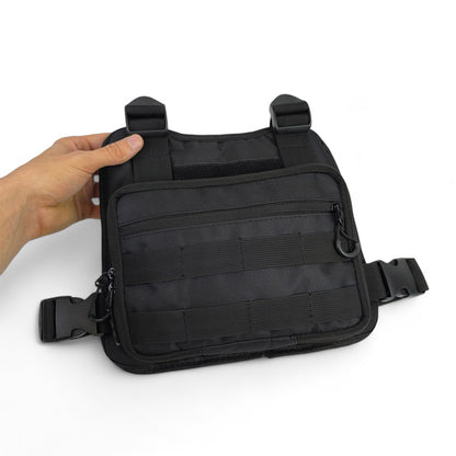 Нагрудная тактическая сумка мужская, сумка через плечо черная разгрузка