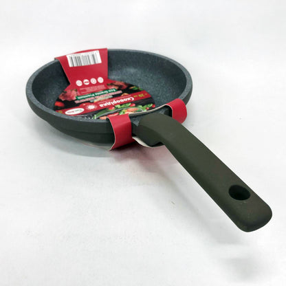 Сковорода Con Brio CB-2026 Eco Granite Premium 20 см, Сковорода для дома качественная. Цвет: серый