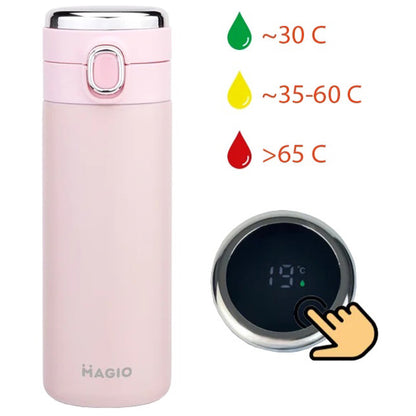 Термос SMART MAGIO MG-1047P вакуумный 400 мл, Термос с индикацией и датчиком температуры, Термос походный