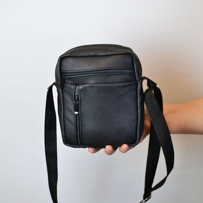 Элегантная мужская кожаная сумка-мессенджер из натуральной кожи на 5 отделений, мужская сумка через спину