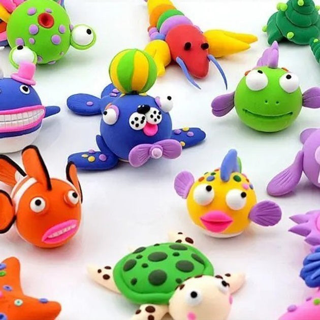 Легкий воздушный пластилин 24 цвета для лепки с инструментами набор для творчества художественный